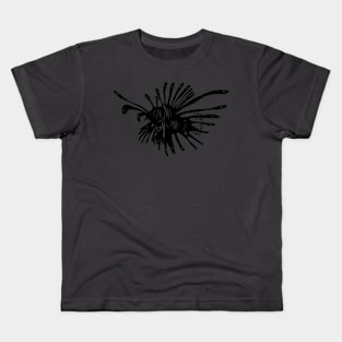 Lionfish silhouette Kids T-Shirt